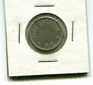 Vintage Fort Jackson Sc Military Token With Insignia Of The 8th Army Nickel 21mm