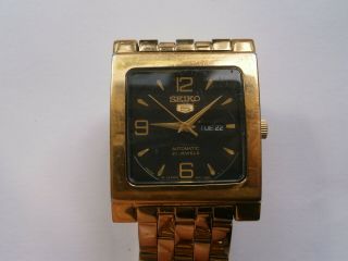 Vintage Gents Wristwatch Seiko 5 Automatic Watch Spares 4207 B