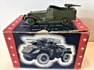 Vintage Ww Ii Cast Iron Authenticast Us Army Scout Car 5162 Mib