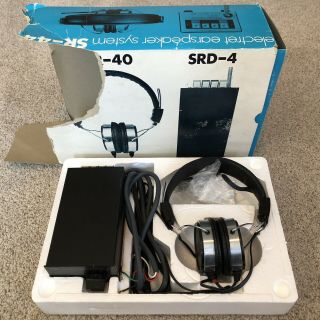 Stax Electret Earspeaker System Sr - 44 Srd - 4 Headphones/adapter