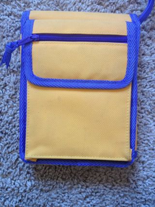 Vintage Nintendo Gameboy Carrying Case Yellow And Purple Pokemon Bag Vtg 2