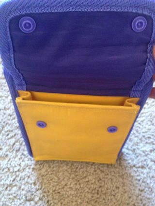 Vintage Nintendo Gameboy Carrying Case Yellow And Purple Pokemon Bag Vtg 3