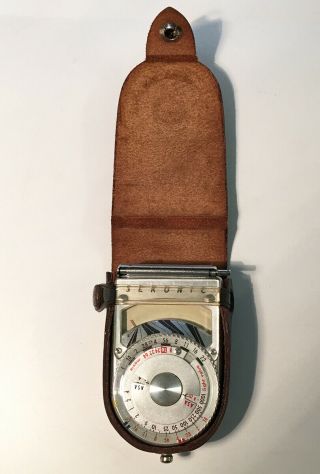 Vintage Sekonic L - 8 Light Meter W/ Leather Case • Tokyo Japan Camera Photography