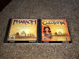 Pharaoh Pc Game With Cleopatra Expansion Pc Pharaoh Sierra Vintage Computer Game