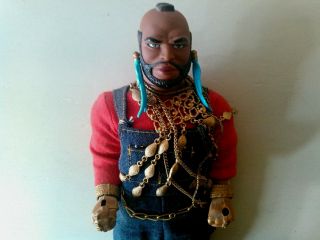Mr.  T Vintage Action Figure B.  A.  Baracas - A Team Doll W/ Gold Chains & Earrings