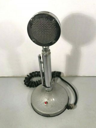 Vintage Astatic Cb Base Microphone Model D - 104 W/t - Ug8 Stand 3 - Pin /