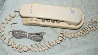 Vintage Sony It - B3 Corded Touch - Tone Telephone Single Landline (beige)