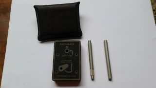 Vintage Draft - Rite By BACHARACH Pocket Manometer Gauge W/original case. 5