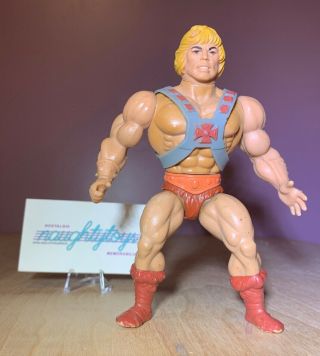 Vtg Mattel Masters Of The Universe He - Man Figure W/armor 1981 80’s Motu