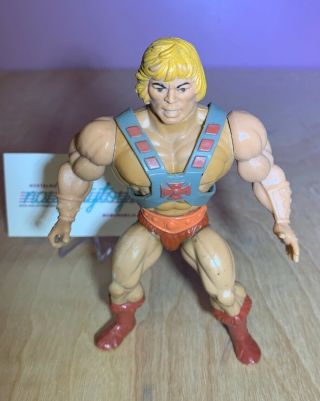 Vtg Mattel Masters of the Universe He - Man Figure w/Armor 1981 80’s MOTU 2