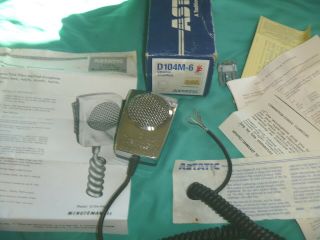 Vintage Astatic D104m - 6 Minuteman Ii Microphone Conneaut Ohio Omnidirectional