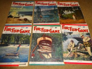 Fur Fish Game Magazines January - June 1947