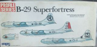 Vintage Boeing B - 29 Ww2 U.  S.  Heavy Bomber,  1/72 Scale Mpc Plastic Model Kit