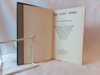 F.  W.  Boreham THE IVORY SPIRES vintage 1934 1st edition HB Epworth Press 5
