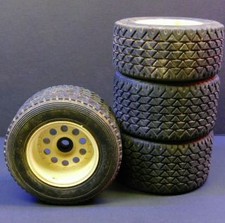 Vintage Set Of 4 Rc Car Tires