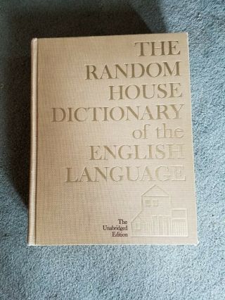 Random House Dictionary Of The English Language Unabridged 1966 1st Printing Exc