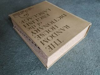 Random House Dictionary of the English Language Unabridged 1966 1st Printing EXC 5