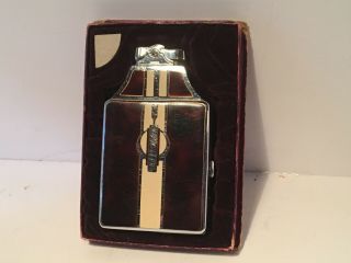 Vintage 1930 ' s - 1940 ' s Art Deco Enamel Ronson Mastercase Cigarette Case Lighter 3
