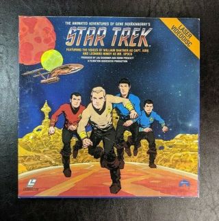 Vintage Star Trek The Animated Adventures Of Gene Roddenberry Laserdisc Box Set