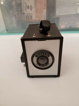 Vintage Ansco Shur - Flash Camera.  Made By Ansco Binghamton.  N.  Y.