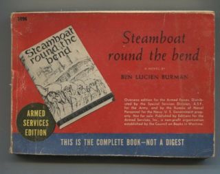 Steamboat Round The Bend Ben Lucien Burman Ase 1096 Armed Services Edition