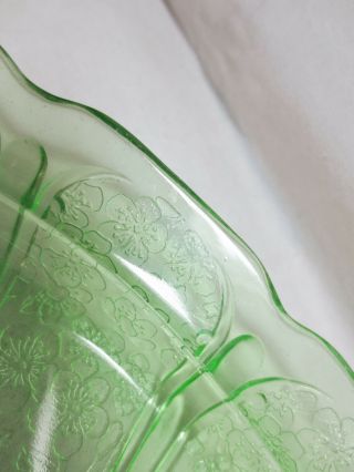 Vintage CHERRY BLOSSOM GREEN Depression Glass JEANNETTE - 11 