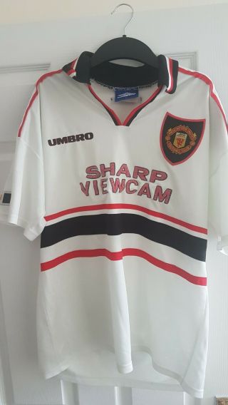Vintage Manchester United Shirt.  Size L.  For Age.  Uk Buyer Only