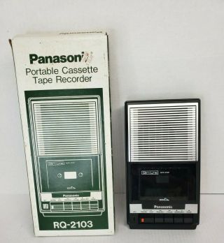 Vintage Panasonic Slim Line Rq2103 Cassette Deck And Recorder