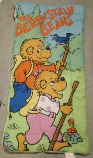 1990 Vintage Coleman Berenstain Bears Child Sleeping Bag