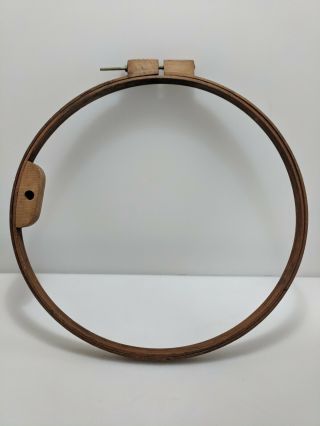 Vintage Gibbs Mfg Co.  Large Wooden Embroidery Hoop Ring 23 
