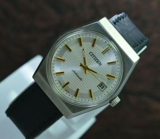 Vintage Citizen Date 21 Jewels Automatic Men ' s Wrist Watch 2
