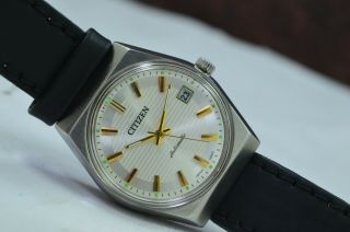Vintage Citizen Date 21 Jewels Automatic Men ' s Wrist Watch 3