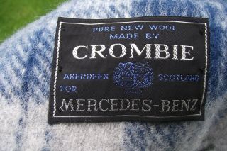 official mercedes benz car blanket by crombie scotland vintage retro 3