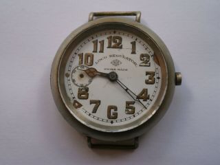 Vintage Gents Military Trench Wristwatch Mechanical Watch Spares Swiss