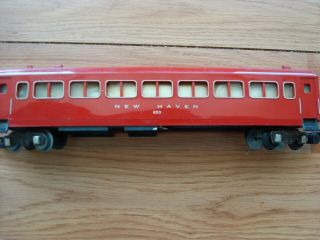Vintage American Flyer S Scale 650 Haven Pullman Passenger Car Red Vg