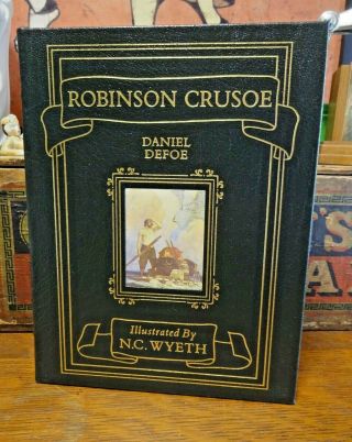 Robinson Crusoe By Daniel Defoe Easton Press Edition Illustrated By N.  C.  Wyeth