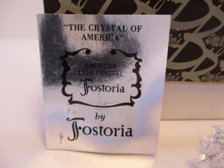 Fostoria American Lead Crystal Candle Holders Pair Vintage 2