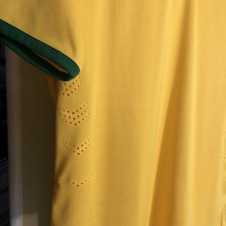 2014 Nike Brazil Player Issue Soccer Jersey Shirt XL Large Yellow Neymar Kit VTG 3