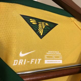 2014 Nike Brazil Player Issue Soccer Jersey Shirt XL Large Yellow Neymar Kit VTG 6