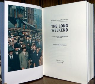 Folio Society 1st Edition - The Long Weekend by Robert Graves & Alan Hodge 2