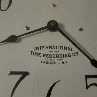 Vintage International Time Recording Co.  quartz wall clock 2
