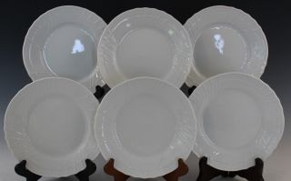 6 Pc Vtg Richard Ginori Italian Porcelain Bread & Butter Plate Bianco White Set