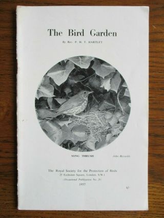 1957 The Bird Garden - The Royal Society For The Protection Of Birds In Vgc
