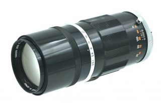 CANON LENS FL 200mm 1:3.  5 Lens Real 2