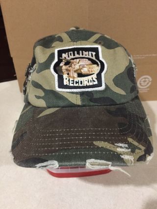 Vintage No Limit Records Logo Camouflage Soldier Hat Cap,  3 Buttons