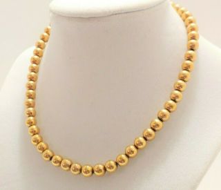 Gorgeous Estate Vintage Winard 12k Gf Gold Filled Beads Necklace Chain