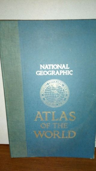 Vintage Maps 1981 National Geographic " Atlas Of The World " Book