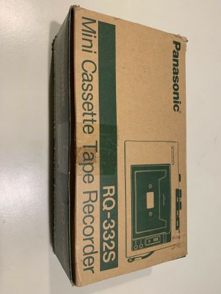 Vintage Panasonic Mini Cassette Tape Recorder Rq - 332s Made In Japan 1978