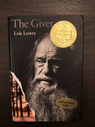 The Giver By Lois Lowry Signed And Dated Newbery Award Hardcover