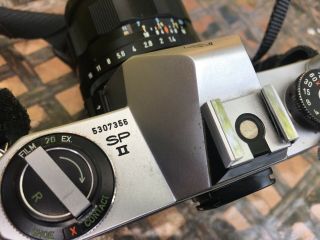Vintage ASAHI PENTAX Spotmatic SP 35mm SLR Camera & Takumar 1: 1.  4 50mm Lens 7